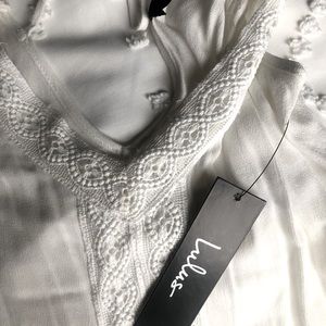 NWT Lulu’s Sandy Cay White Cover Up - XS